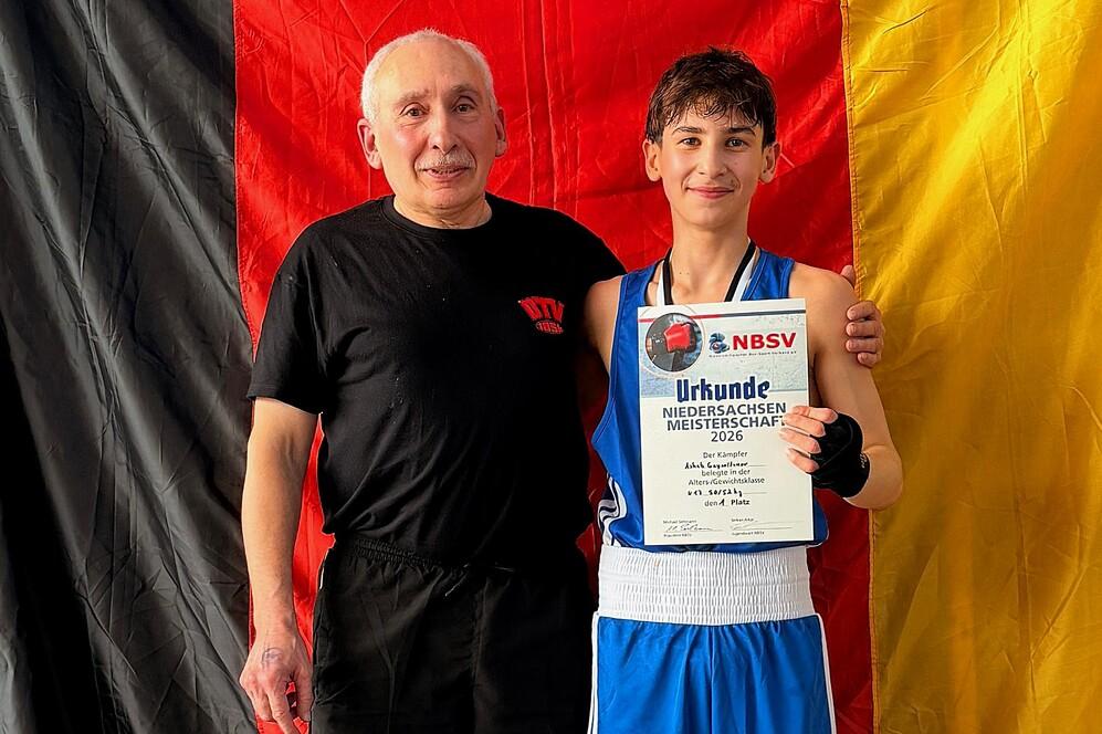 Boxtrainer DTV 1856 mit Goldmedaillen gewinner Gaysultanov