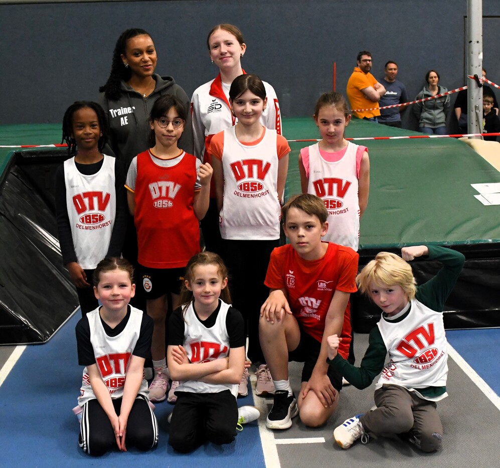 DTV Leichathleten/innen beim Bremer Kinderleichtathletik Sportfest 2026