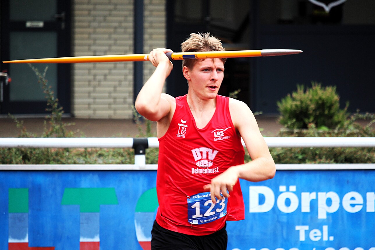 Speerwerfen: Leichathlet Leonard Brockhoff Delmenhorster Turnverein