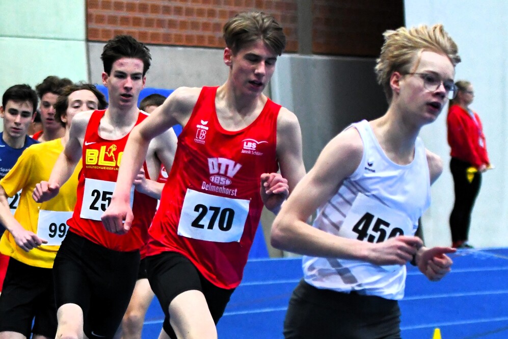 Leichtathlten bei den Hallen Landesmeisterschaft Bremen 2026