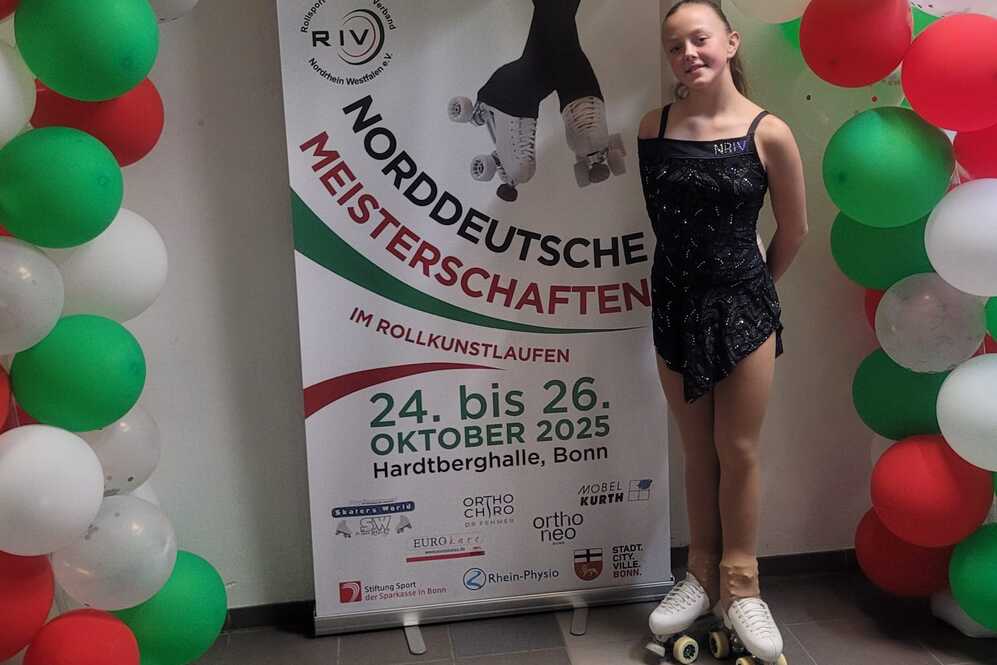 Rollkunstläuferin Mila Kobiella ist Norddeutsche Vize-Meisterin 2025
