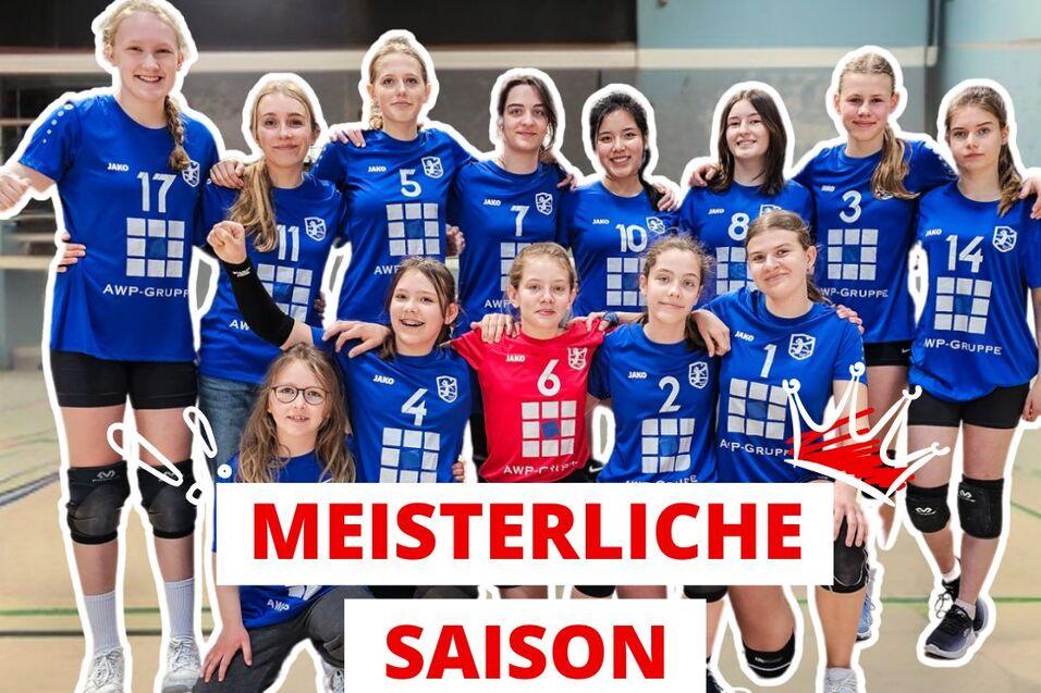 Volleyballerinnen holen sich den Meistertitel 2025 Junge Volleyballerinnen der VGD freuen sich über ihren Meistertitel 2025